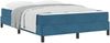 vidaXL Boxspringbett mit Matratze Dunkelblau 140 x 200 cm Stoff 3398699 Bild 2