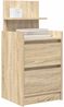 vidaXL Nachttisch mit 2 Schubladen Sonoma-Eiche 38x34x80 cm 861359 Bild 4
