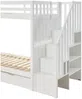 Vente-unique - ZILENI Bett Holz, Platte Weiß - B 97 cm x H 164,5 cm x L 242 cm Bild 5
