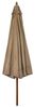 vidaXL Sonnenschirm mit Holzmast 330 cm Taupe 47215 Bild 2