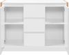 Sideboard >Denver< in weiß / Dekor Artisan Oak - 120x88x40cm (BxHxT) Bild 3