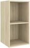 vidaXL 3-tlg. TV-Schrank-Set Sonoma-Eiche Spanplatte [3079739] Bild 4