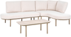 POLLINA 4-Sitzer Gartensofa mit Tisch Braun Metall Bild 5