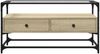 vidaXL TV-Schrank mit Glasplatte Sonoma-Eiche 98x35x51cm Holzwerkstoff 846065 Bild 4