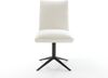 Drehstuhl Lelio-Flex Bouclé Soft Beige Fußkreuz Schwarz 360° drehbar Wippfunktion Taschenfederkern Bild 2
