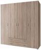 Kleiderschrank >Hamina< in Eiche Sonoma - 160x177x52cm (BxHxT) Bild 2