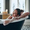 Relaxdays Beistellschrank aus Bambus in Weiß Bild 4