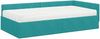 vidaXL Eckbettgestell mit Matratze Sonstiges 2 pcs Türkis Samt 3393622 Bild 4