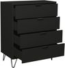 Kommode Erna 81x45x102 Anthrazit matt Lack 14723-D Bild 3
