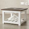 CLP Couchtisch Bastrop 60 x 60 cm quadratisch rustikal Sofatisch in Landhausstil,braun Bild 2