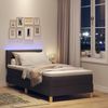 vidaXL LED Boxspringbett mit Kopfteil Dunkelbraun 100 x 200 cm Stoff 3342418 Bild 5