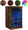 vidaXL Sideboard mit LED-Leuchten Räuchereiche 41x37x67 cm 836725 Bild 2