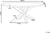 Gartentisch ORISTANO 190 cm 100 cm Beton Grau Bild 2