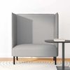 vidaXL Hoher Rücken Sofa Wolkengrau 109 x 56 x 121 cm Stoff 42010842 Bild 3