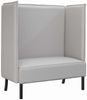 vidaXL Hoher Rücken Sofa Wolkengrau 109 x 56 x 121 cm Stoff 42010842 Bild 2