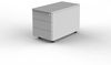Rollcontainer Modus, 42x80x54 cm, abschließbar, Lichtgrau Bild 2