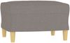 vidaxl 3-Sitzer-Sofa mit Hocker 180 cm Stoff , Taupe Bild 5