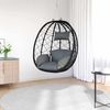 vidaXL Hängendes Ei-Stuhl Anthrazit 91,5 x 54,5 x 107 cm Poly-Rattan 42003844 Bild 3