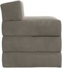vidaXL Klappsofa Bett Hellgrau 200 x 70 x 10 cm Samt 900024 Bild 3