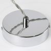 ZMH E27 Lampenaufhängung Vintage Lampenfassung Silber Hängefassung mit 1.3M Kabel Edison Schnurpendel Industrial Pendleuchte mit Baldachin Deckenbefestigung für Wohnzimmer Esszimmer Bar Kneipe Keller Bild 5