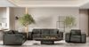 Sofa Designersofa CESINA 2-Sitzer in Stoff Gobi (Vintage Look) Anthrazit Bild 3