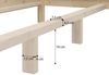 Erst-Holz Massivholzbett, metallfrei, Zirbe massiv 200x200 cm Bild 5