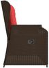 vidaXL Gartenbank Braun Poly-Rattan 3394464 Bild 5
