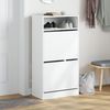 vidaXL Schuhschrank Weiß 60x34x116 cm Holzwerkstoff 840015 Bild 3