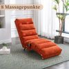 LVHOM Relaxsessel Sackleinen Massage-Liege INDOOR PREMIUM, Ergonomische Fernbedienungs-Steuerung, 5 sanfte Massageprogramme, Elektrischer Massagesessel Bild 5