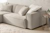 KAWOLA Sofa SAMU Ecksofa Feincord beige Recamiere links 72 x 168 x 276 cm Bild 5
