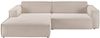 KAWOLA Sofa SAMU Ecksofa Feincord beige Recamiere links 72 x 168 x 276 cm Bild 3