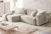 KAWOLA Sofa SAMU Ecksofa Feincord beige Recamiere links 72 x 168 x 276 cm Bild 2