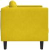 vidaXL Sessel mit Kissen Gelb Samt 372628 Bild 5