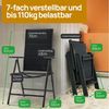 ONDIS24 Gartenstuhl Hochlehner Aluminium Klappsessel Vinoro Deluxe Gartensessel (6 St), UV-beständig Bild 4