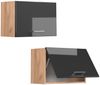 Vicco Küchenschrank Küchenzeile R-Line, Anthrazit Hochglanz, Hängeschrank 60 cm (flach) Bild 5