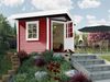 WEKA Designhaus 213 Gr. 2 5-Eck 28 mm 338x338 Gartenhaus aus Holz Holzhaus mit 28 mm Wandstärke Blockbohlenhaus Bild 4