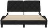 vidaXL Bettgestell mit LED ohne Matratze Schwarz 120x200 cm Stoff 3310659 Bild 5