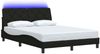 vidaXL Bettgestell mit LED ohne Matratze Schwarz 120x200 cm Stoff 3310659 Bild 3