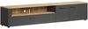 TV-Lowboard Esteban in grau und Eiche Evoke 210 cm Bild 2