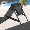 2x Strandmatte, gepolstert, mit Lehne und Tasche, anthrazit Bild 2