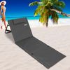 2x Strandmatte, gepolstert, mit Lehne und Tasche, anthrazit Bild 3