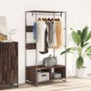 vidaXL Kleiderständer Braun Eichen-Optik 90x50x180 cm Holzwerkstoff 849298 Bild 3