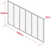 Vente-unique - BAYVIEW Innenglaswand MetallGlas Schwarz - B 3,5 cm x H 130 cm x L 180 cm Bild 3