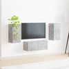vidaXL TV-Schrankset Wandmontiert 6 pcs Beton Grau Holzwerkstoff 3409063 Bild 4
