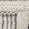 Teppich Wolle beige grau 160 x 230 cm geometrisches Muster Kurzflor DAVUTLAR Bild 5