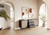 Sideboard Mango 180x40x80 dunkelgrau lackiert VALENCIA #219 Bild 3