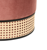 Pouf YANKTON Rosa Samtstoff 35 cm 35 cm Bild 5