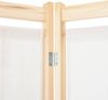 vidaXL 4-teiliger Raumteiler Cremeweiß 160 x 170 x 4 cm Stoff 248173 Bild 5