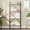 Bücherregal | Standregal 4 Fächer Grau Sonoma 56x31,5x138,5 cm Holzwerkstoff Bild 2