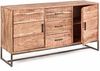 Sideboard Reminia aus Akazienholz, modernes Design, skandinavischer Stil, natur, 145 cm breit Bild 2